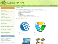 Tablet Screenshot of luckyicon.com